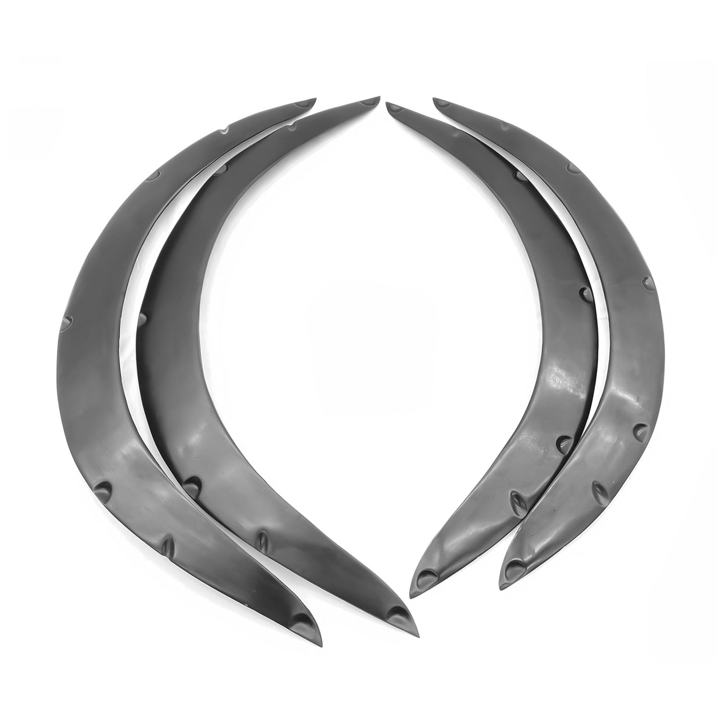 Fits Universal Fender Flares PU Unpainted Wheel Cover Protector 4PCS