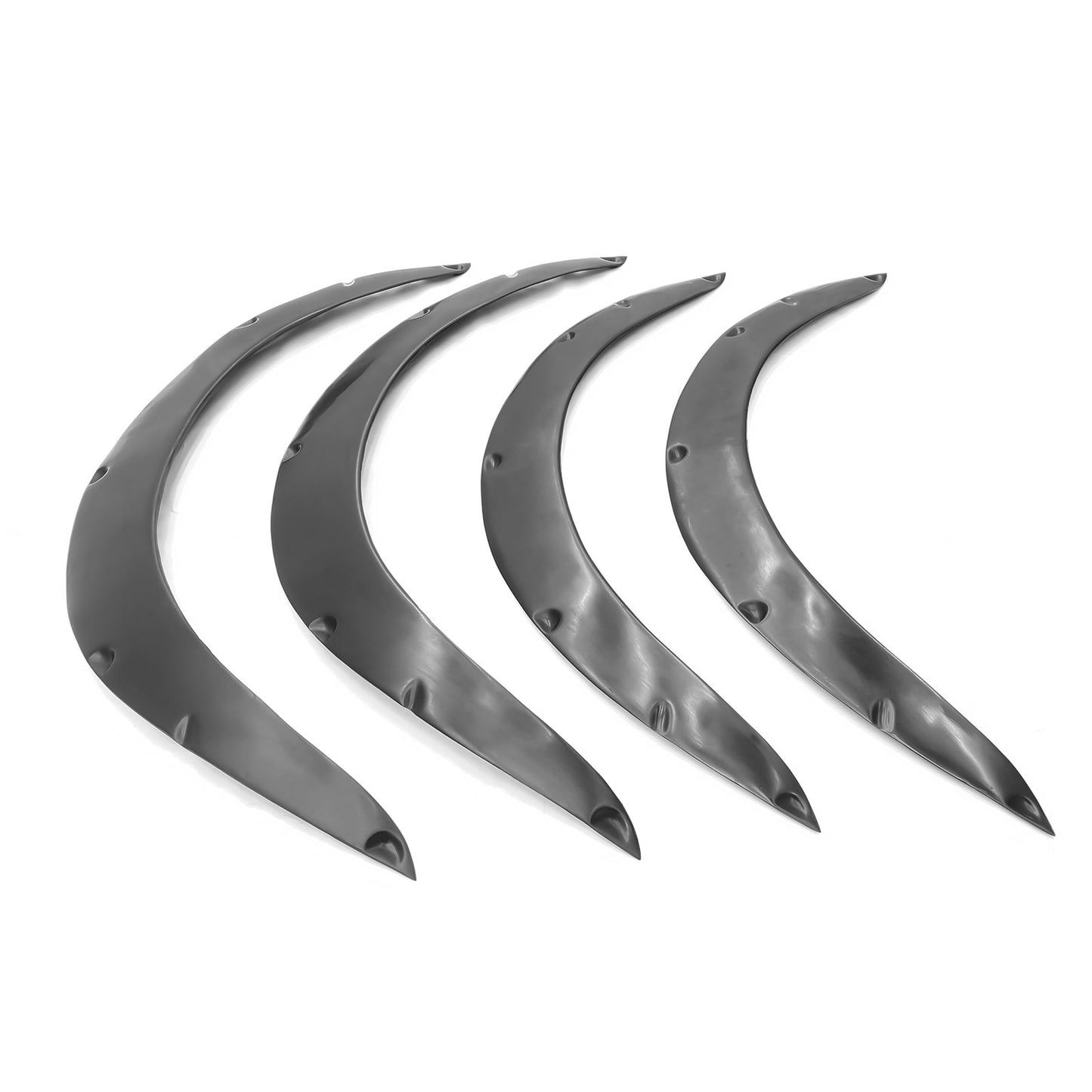 Fits Universal Fender Flares PU Unpainted Wheel Cover Protector 4PCS