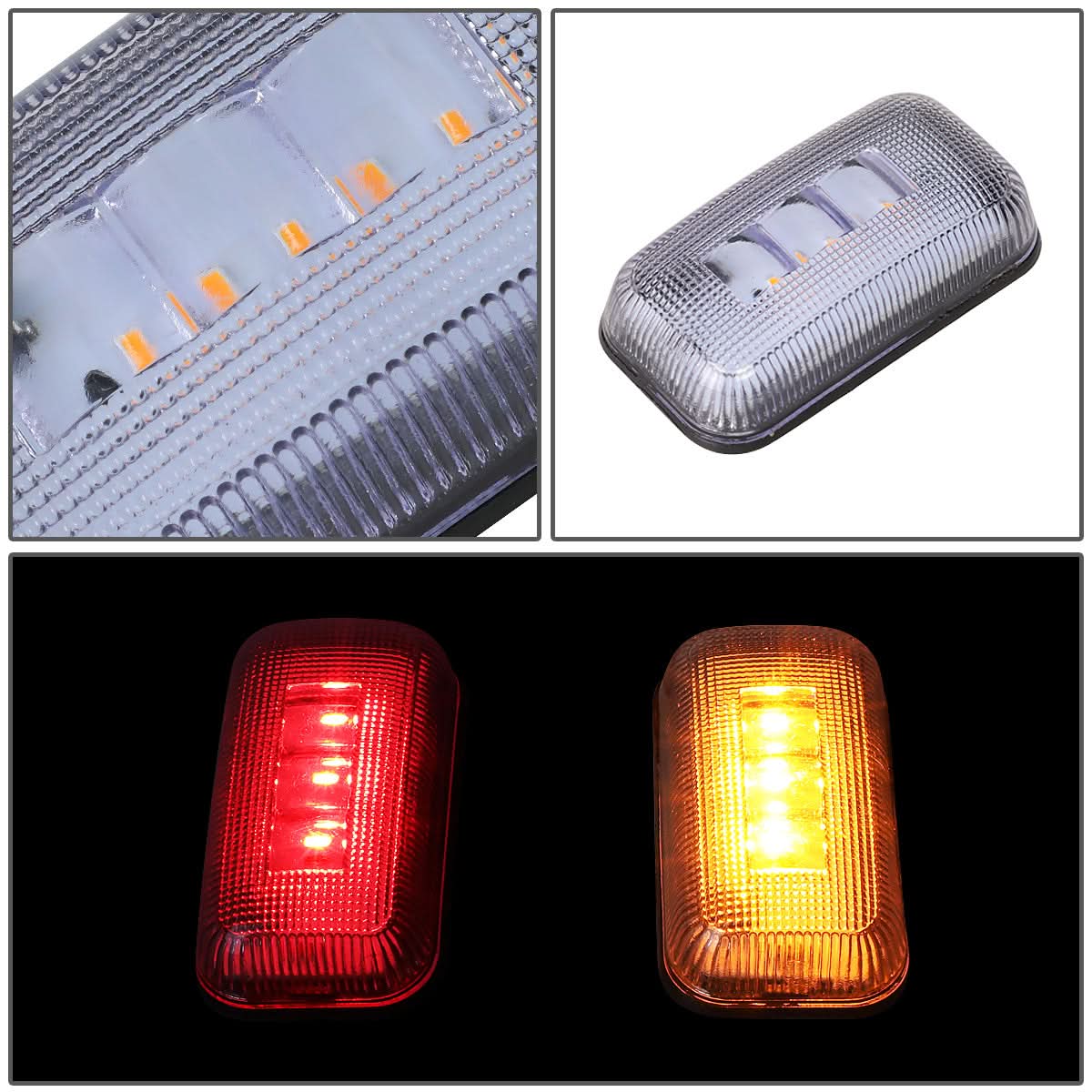 15-19 Chevrolet Silverado 2500HD 3500HD Dually Fender Light Kit Clear