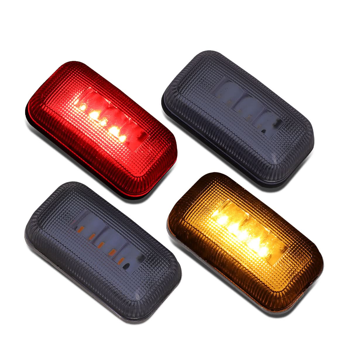 15-19 Chevy Silverado GMC Sierra 2500HD 3500HD Dually Fender Lights Smoked