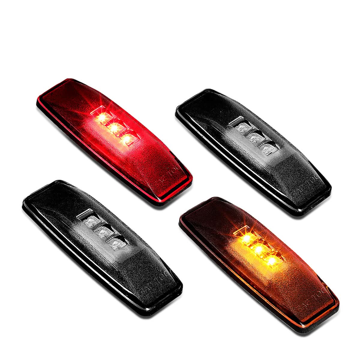 94-02 Dodge Ram 1500 2500 3500 Dually Smoke Fender Light Set 4PC