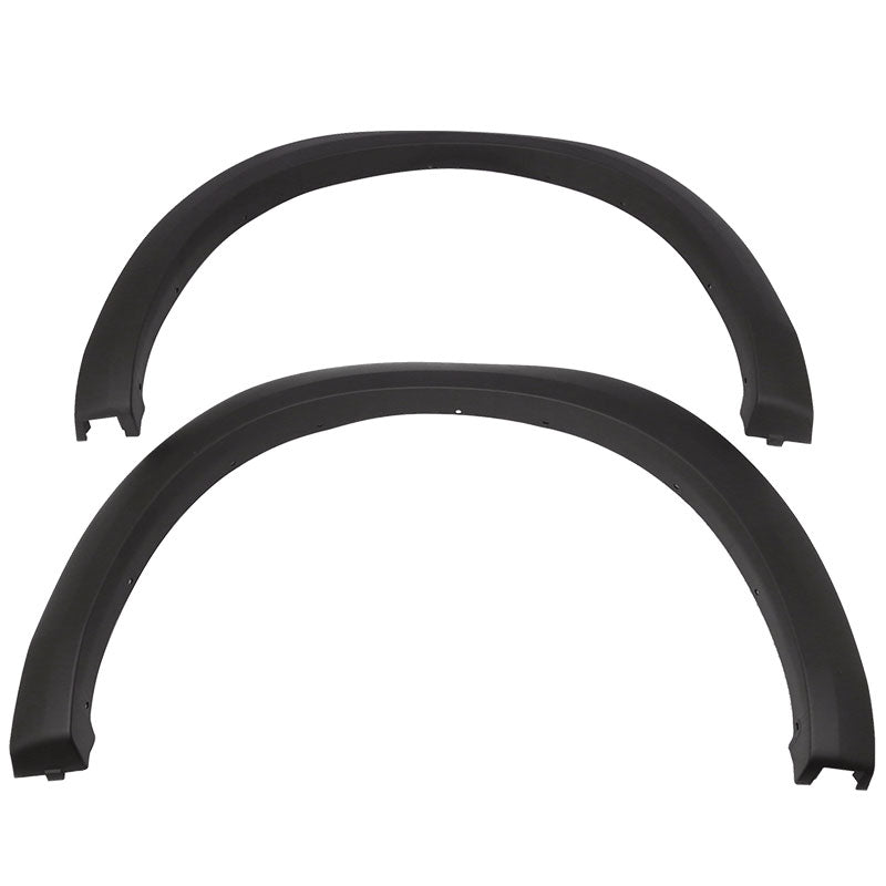 2009-2018 Dodge Ram 1500 Unpainted Black Fender Flares PP 4PCS