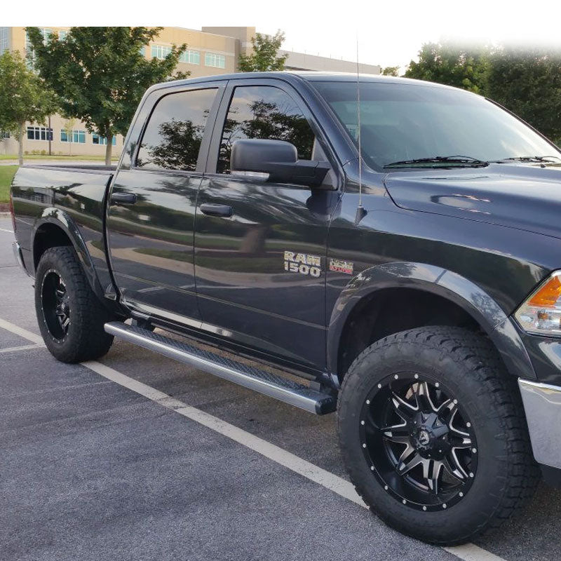 2009-2018 Dodge Ram 1500 Unpainted Black Fender Flares PP 4PCS