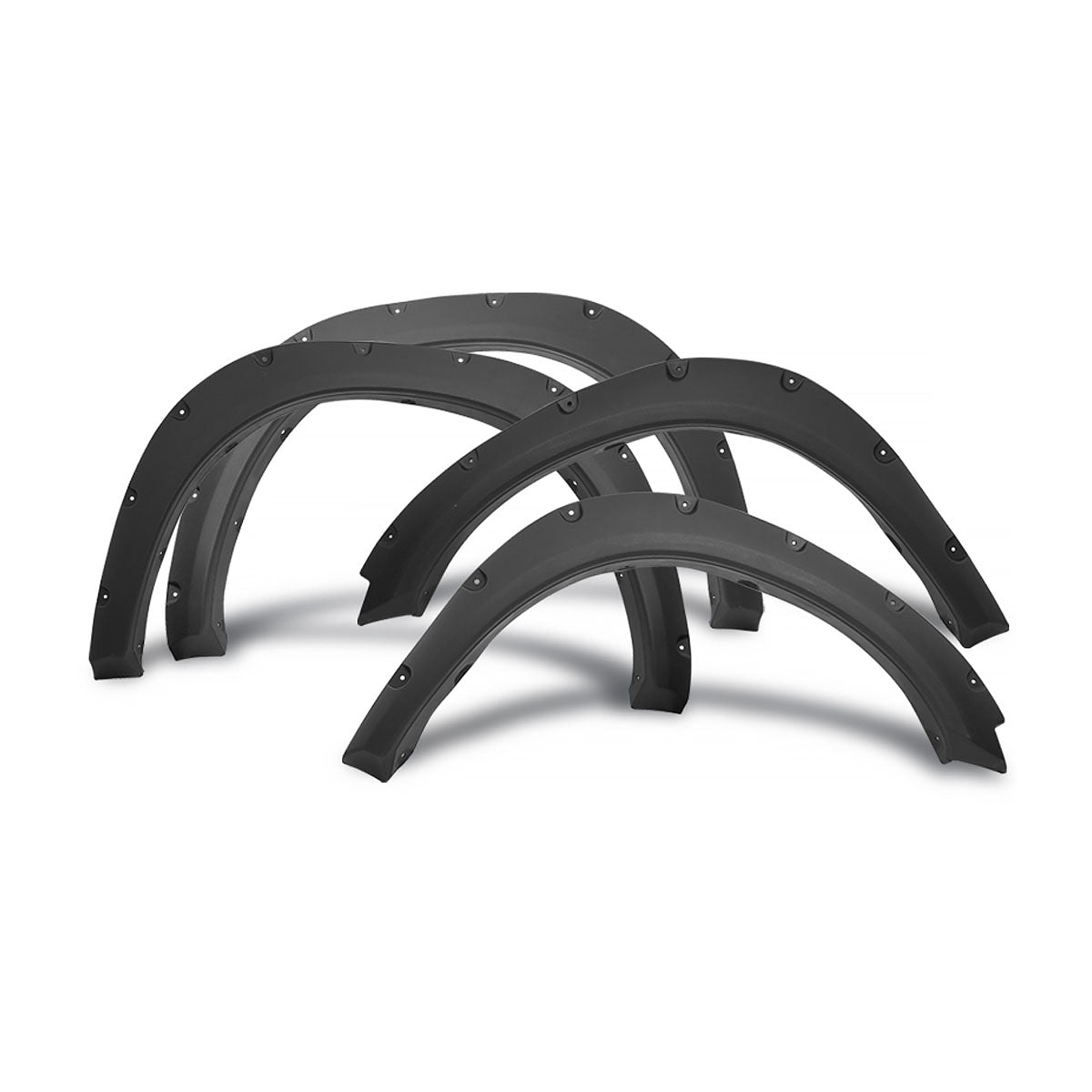 2009-2018 Dodge Ram 1500 Pocket Rivet Textured Black Fender Flares PP