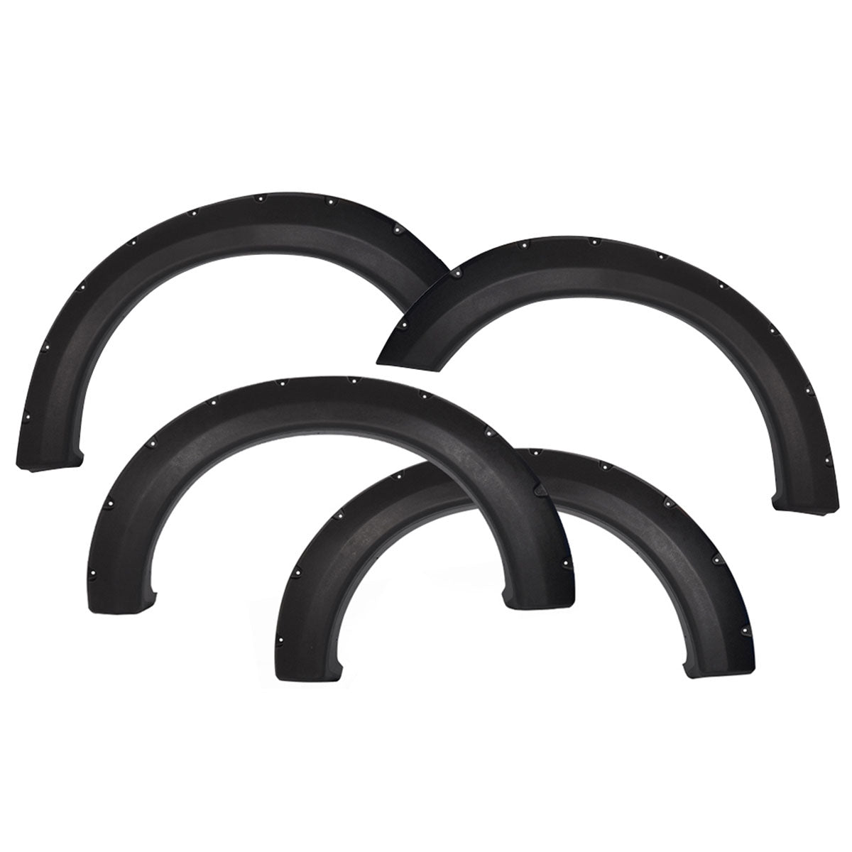 2004-2008 Ford F-150 Pocket Rivet Style 4PCS Fender Flares PP Textured