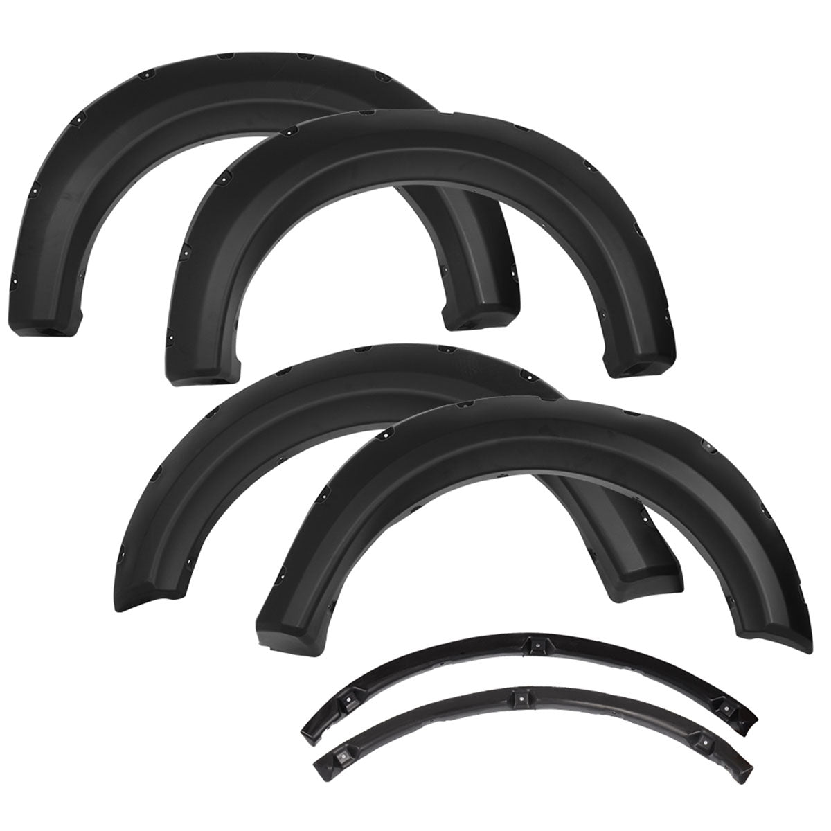 2009-2014 Ford F150 5.5 6.5 8Ft Bed Fender Flares Wheel Trim Cover 4PC