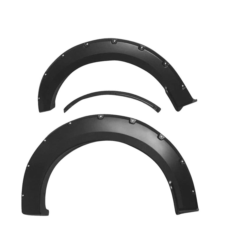 2015-2017 Ford F150 Pocket Rivet Matte Black Wheel Fender Flare PP 4PC