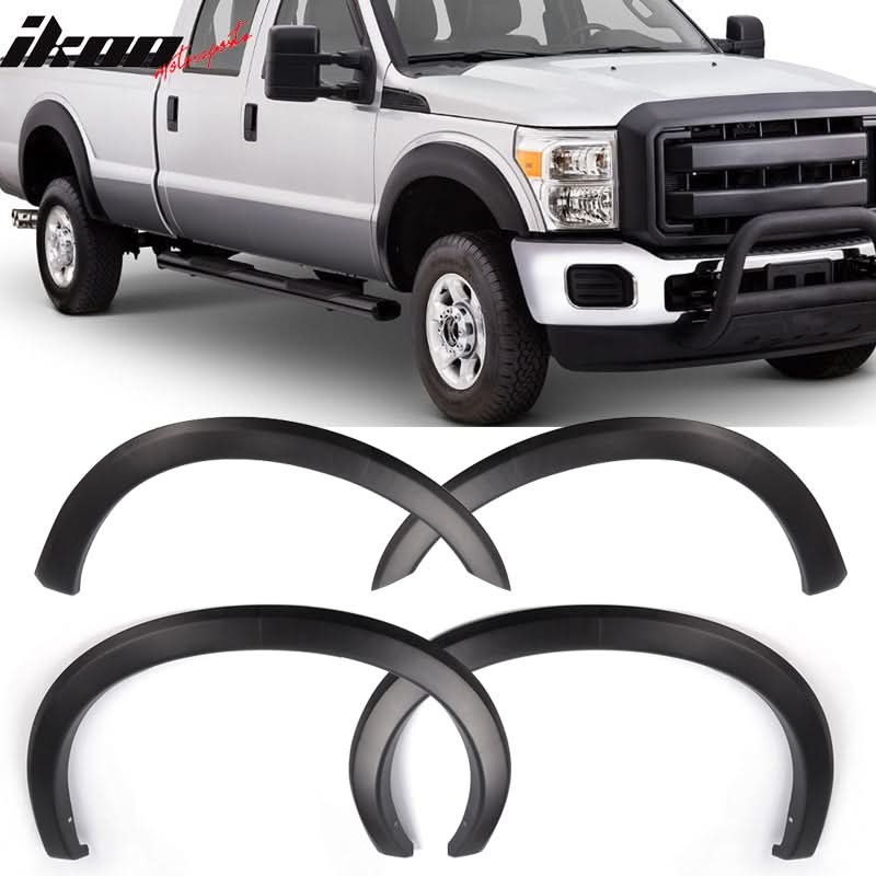 1999-2007 Ford F250 F350 Superduty Black Fender Flares PP