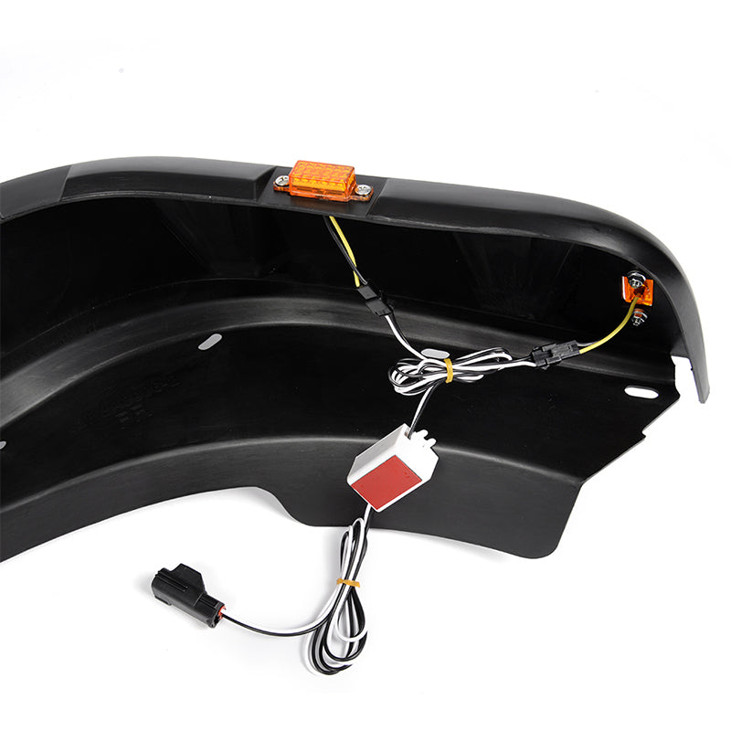 2007-2018 Jeep Wrangler JK Pocket Rivet Fender Flare w/ LED Side Maker