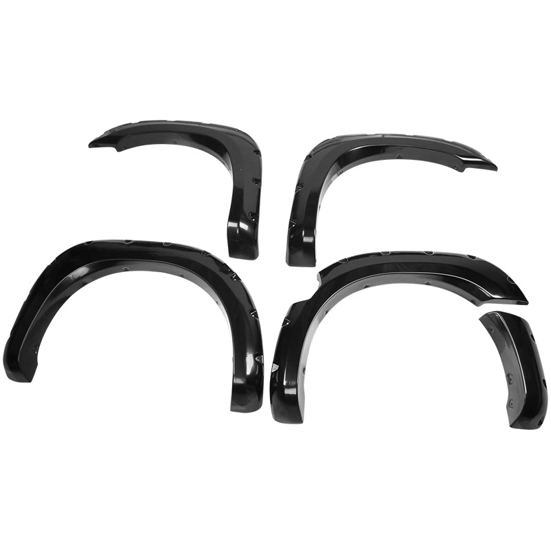 2004-2015 Nissan Titan Pocket Rivet Unpainted Smooth Fender Flares ABS