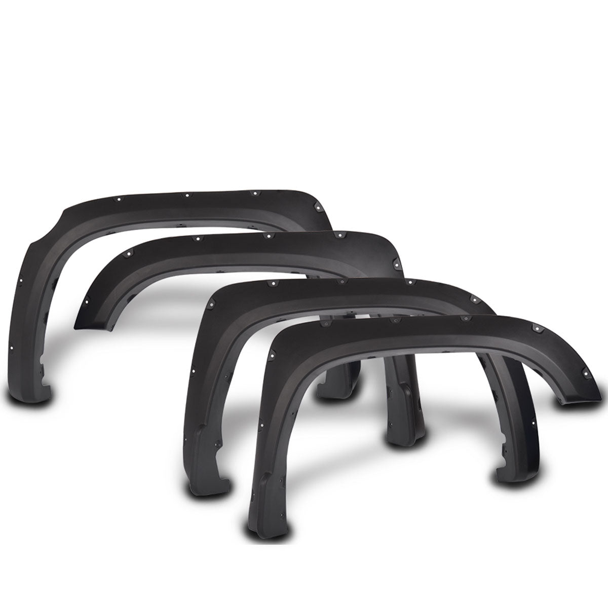 2014-2020 Toyota Tundra Pocket Rivet Style Black Fender Flares PP
