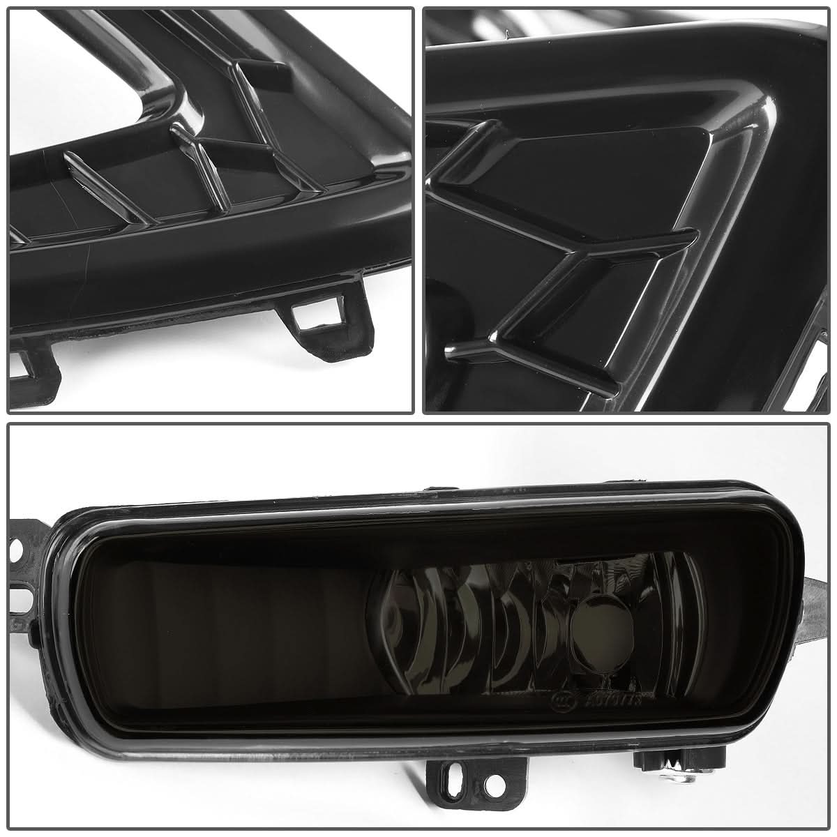 15-17 Ford Focus 4-Dr LED DRL Fog Lights w/ Bezel Black/Smoke