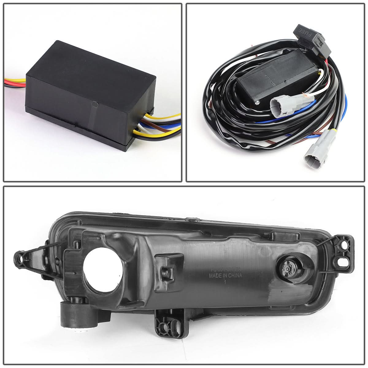 2015-2017 Ford Focus LED DRL Fog Lights with Bezels
