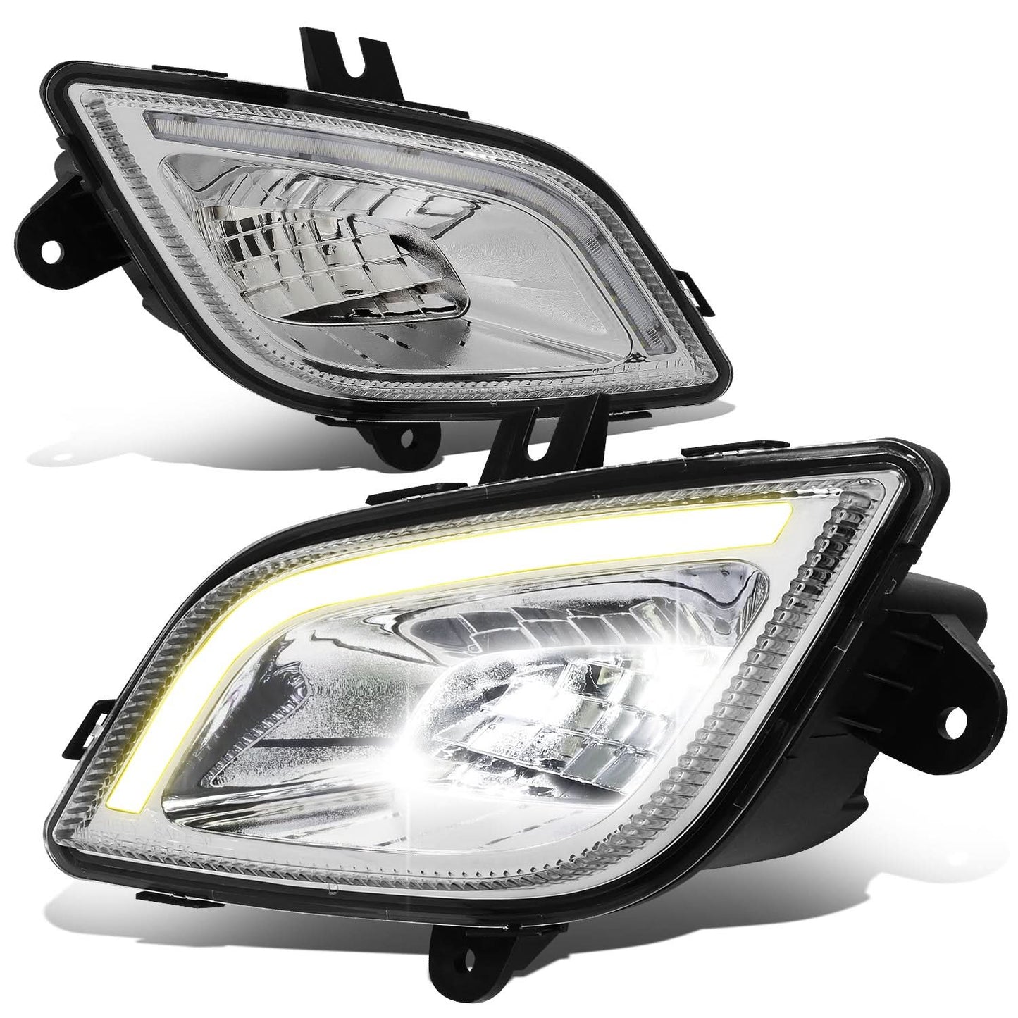 2018-2022 Freightliner Cascadia 3D Full LED Chrome Fog Lights