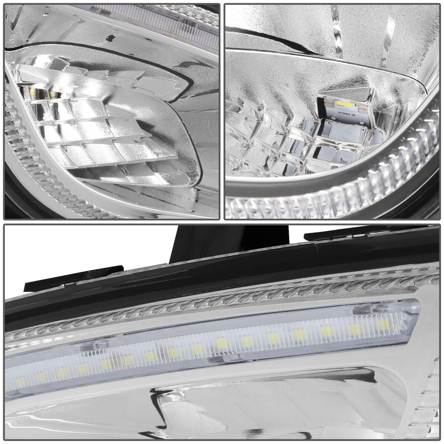 2018-2022 Freightliner Cascadia 3D Full LED Chrome Fog Lights