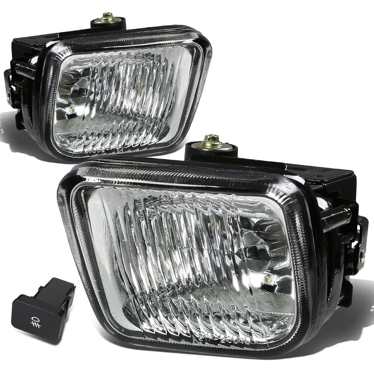 96-98 Honda Civic Fog Lights w/ Switch & H3 Bulb - Clear