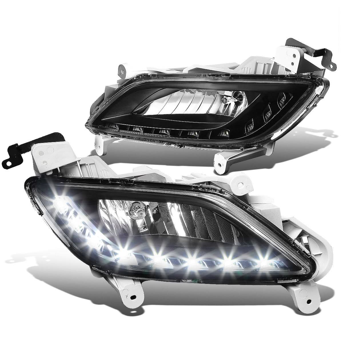 12-16 Hyundai Veloster LED DRL Fog Lights w/ Switch & 881 Bulb