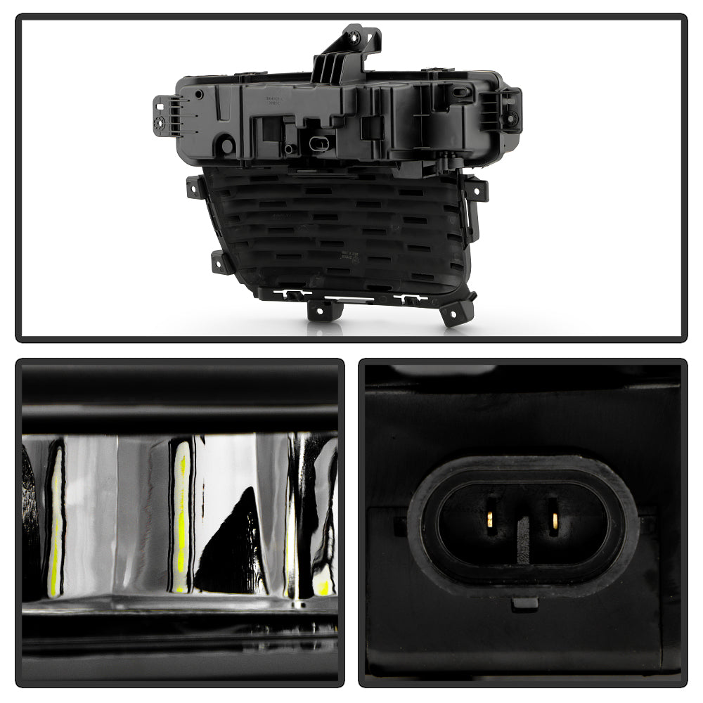 SPYDER 22-24 Jeep Grand Cherokee (3-Row) OEM LED Fog Lights w/Switch - Clear (FL-JGC22-3R-LED-C) 9054365