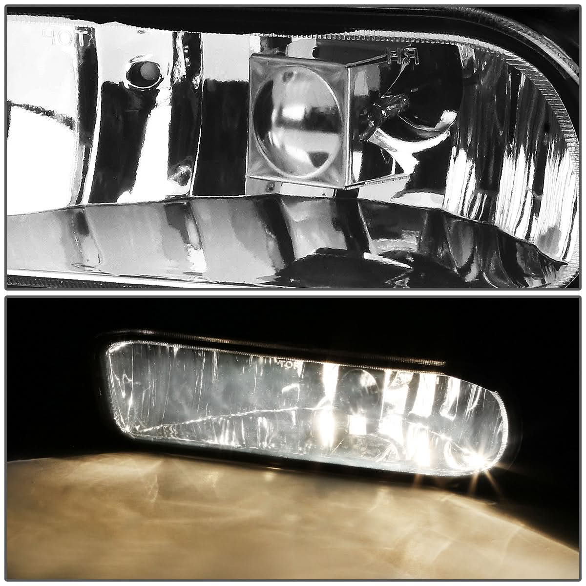 99-06 Chevrolet Silverado Suburban Tahoe Clear Fog Lights w/ Switch