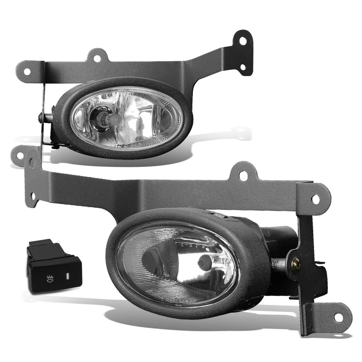 2006-2008 Honda Civic 2-Door Clear Fog Lights with Switch H11