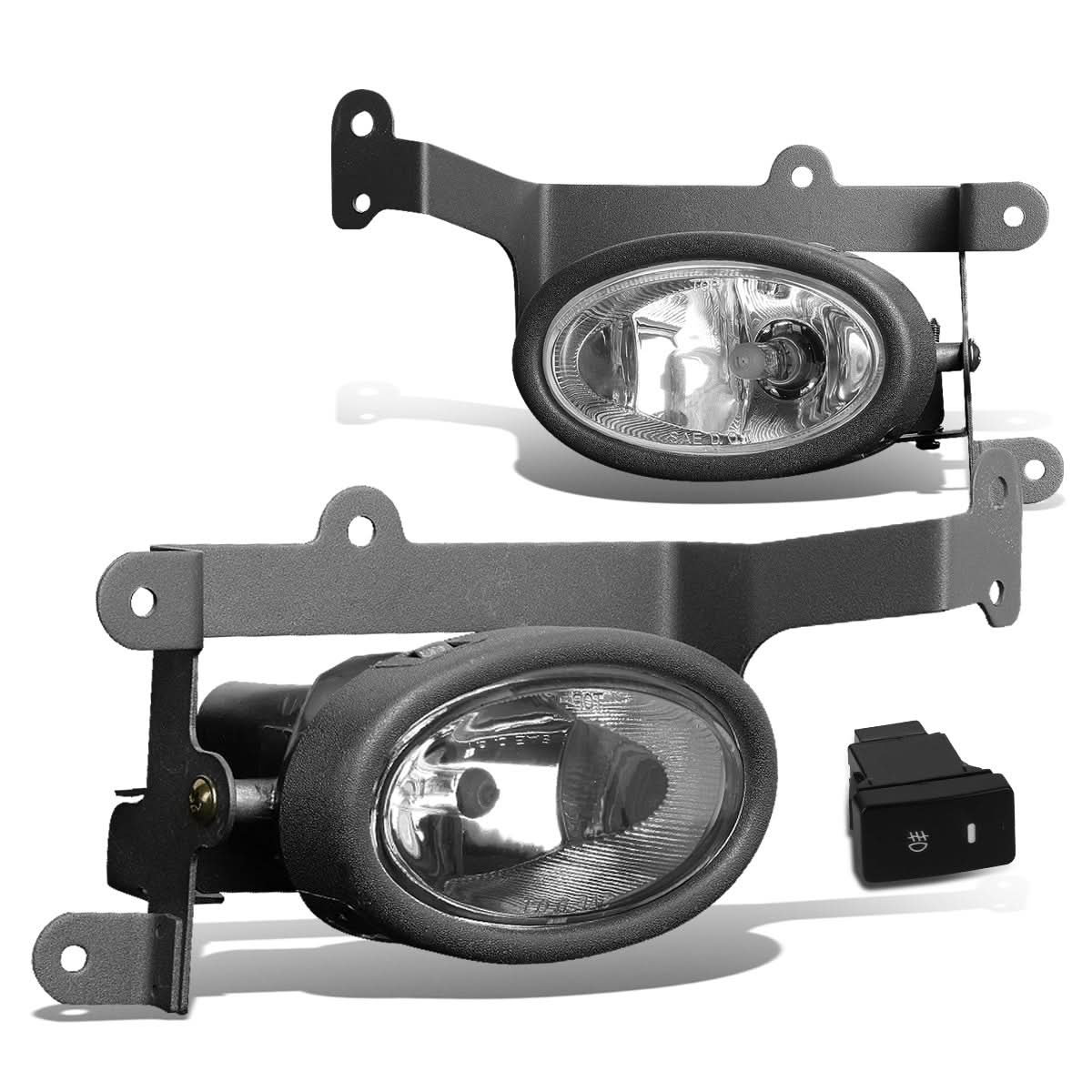 2006-2008 Honda Civic 2-Door Clear Fog Lights with Switch H11