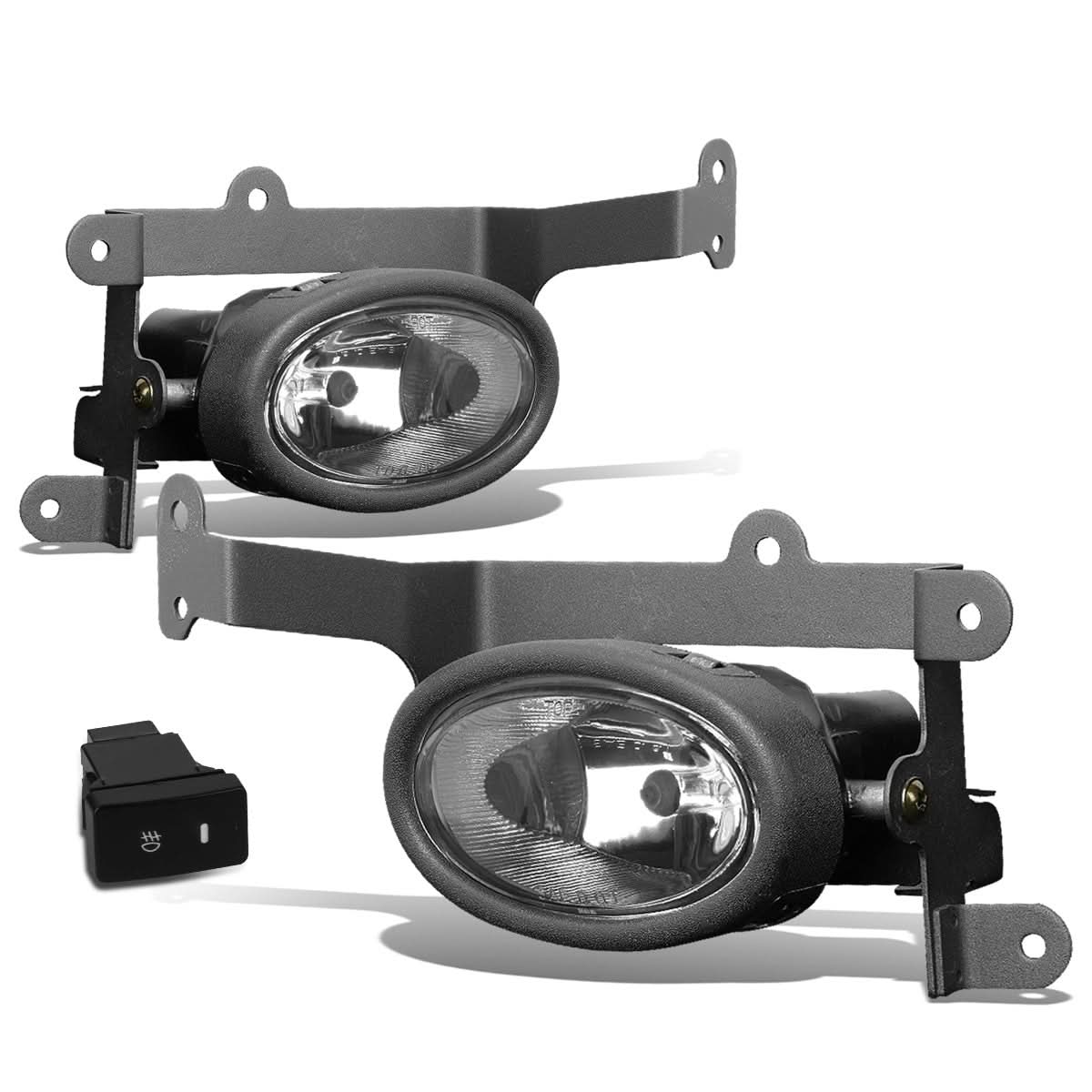 2006-2008 Honda Civic 2-Door Clear Fog Lights with Switch H11