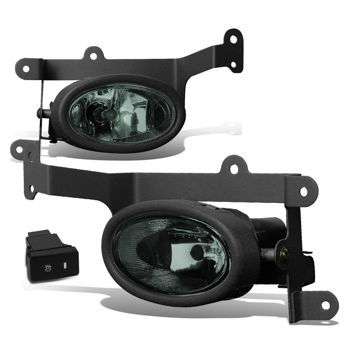 06-08 Honda Civic 2-Door Fog Lights w/ Switch H11 Bulb Smoke