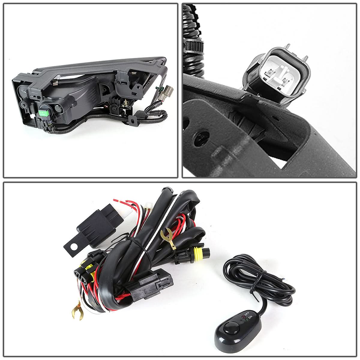 2013-2014 Honda Accord Fog Lights with Switch - Smoke