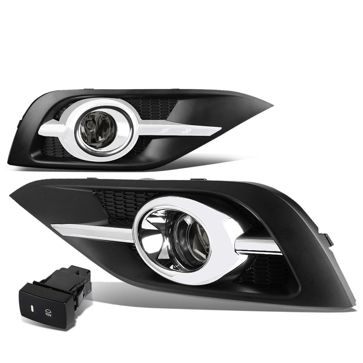 2012-2014 Honda CR-V Fog Lights with Chrome Trim & Switch H11 Bulb