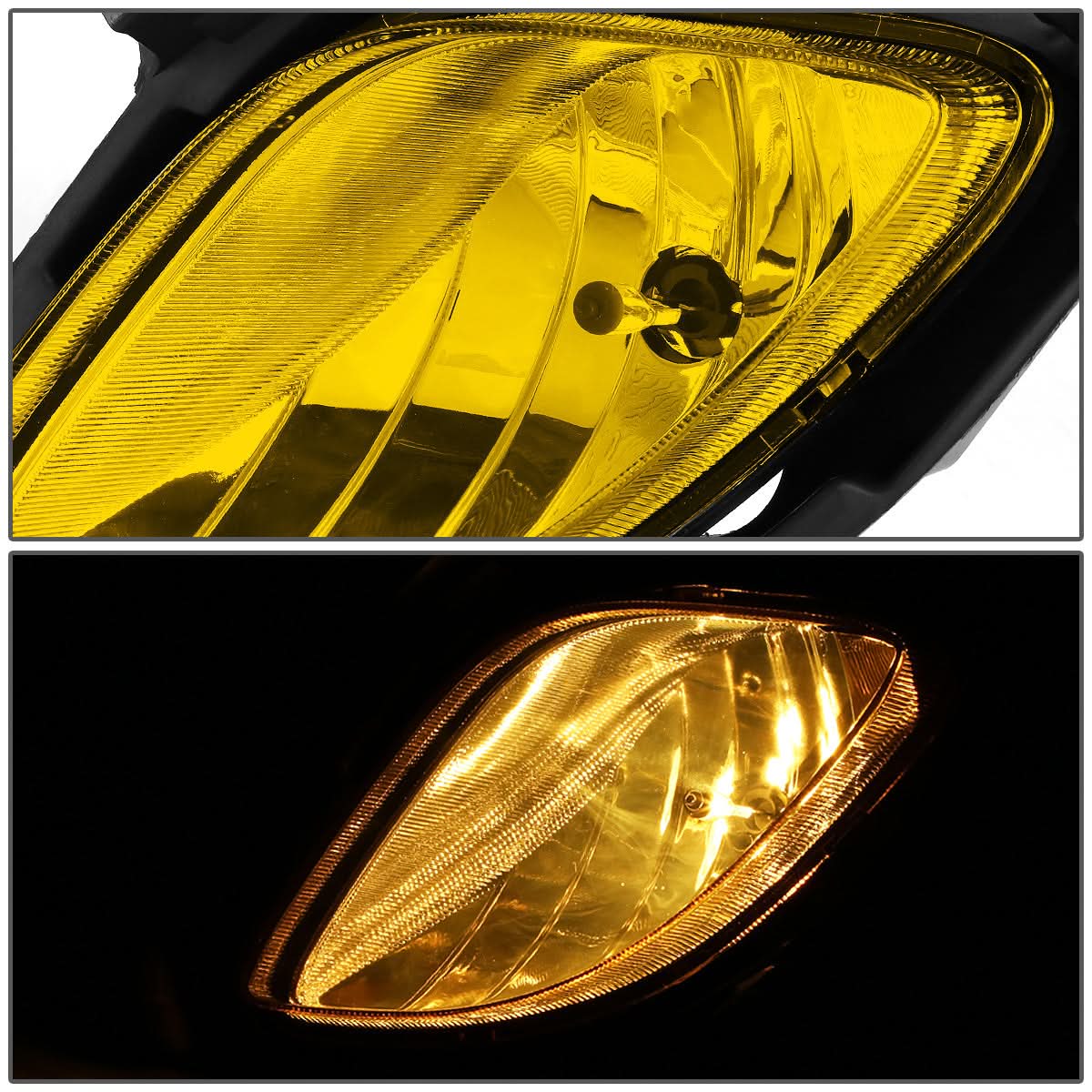 2010-2012 Hyundai Genesis Coupe Fog Lights w/ Switch - Amber 881 Bulb