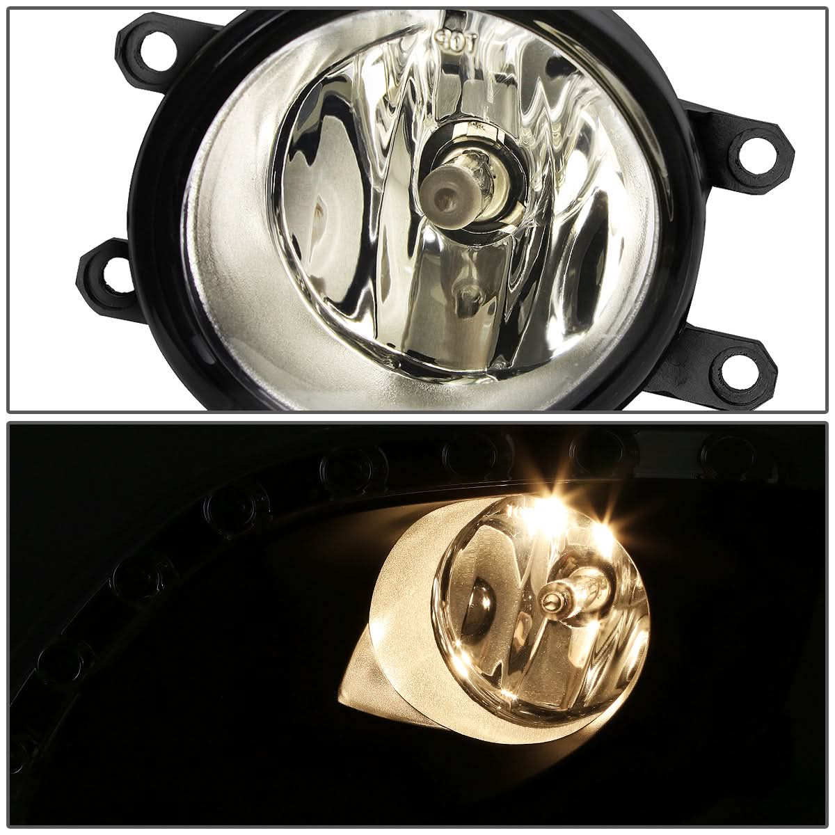 2010-2011 Toyota Camry LED DRL Fog Lights with Switch - Smoke