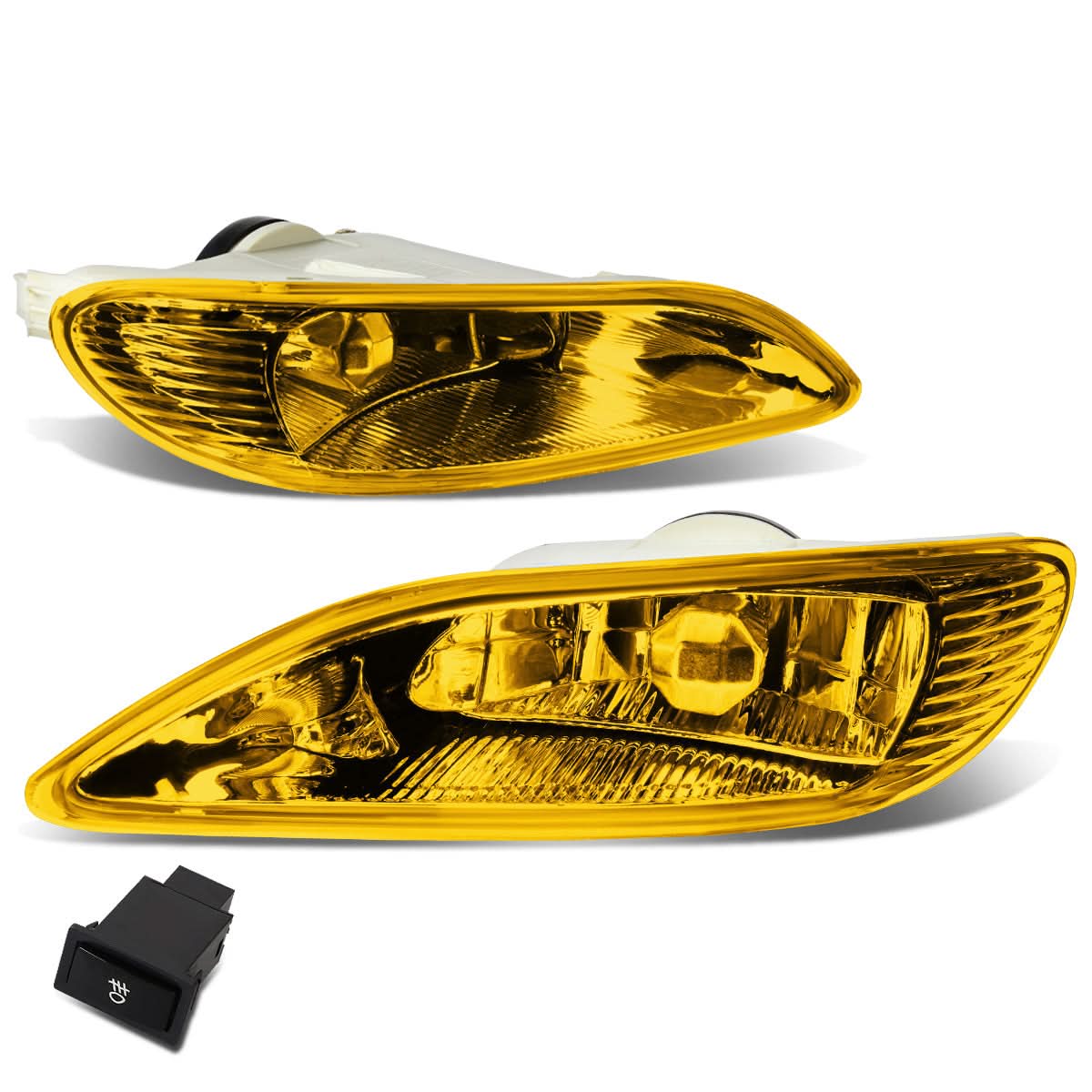 02-08 Toyota Camry Solara Corolla Fog Lights w/ Switch & Amber Bulb