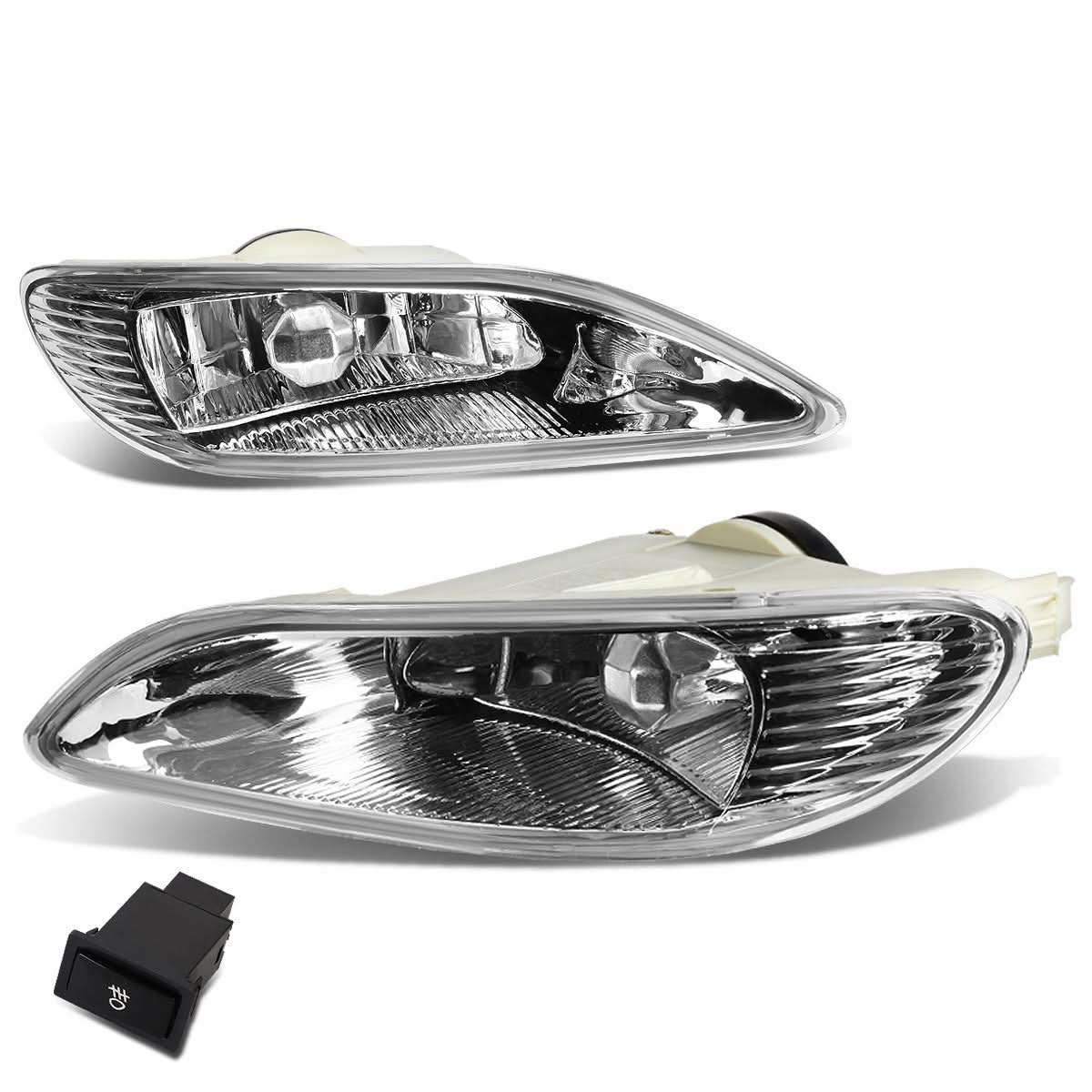 02-08 Toyota Camry Solara Corolla Fog Lights w/ Switch Clear