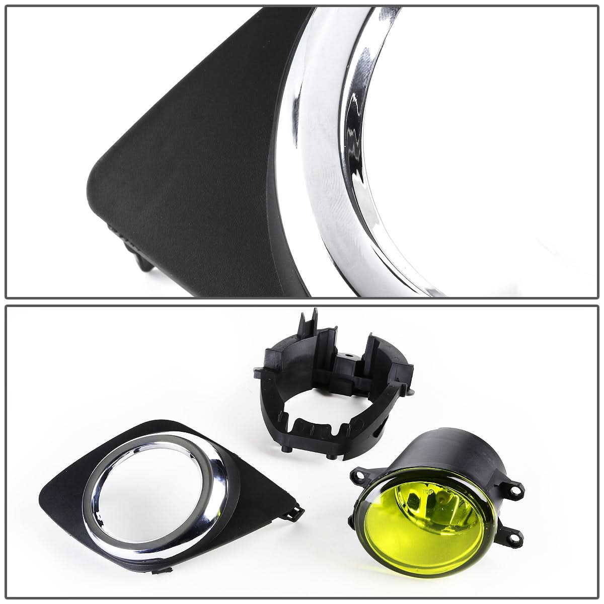 2009-2012 Toyota RAV4 Fog Lights with Switch - Amber H11 Bulb