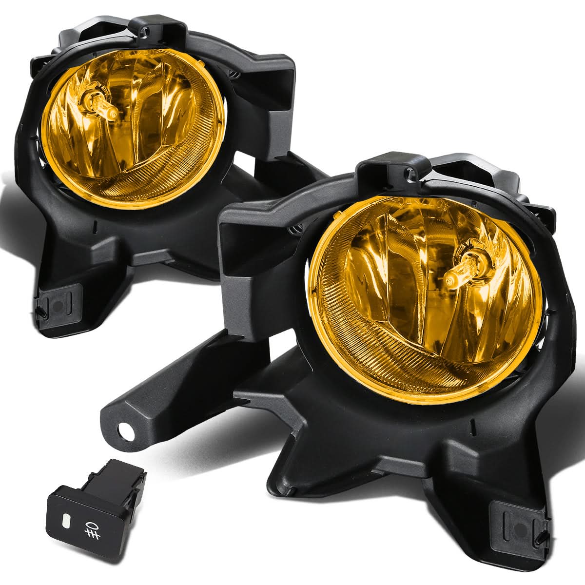 2013-2016 Toyota RAV4 Fog Lights w/ Switch & H16 Bulb - Amber