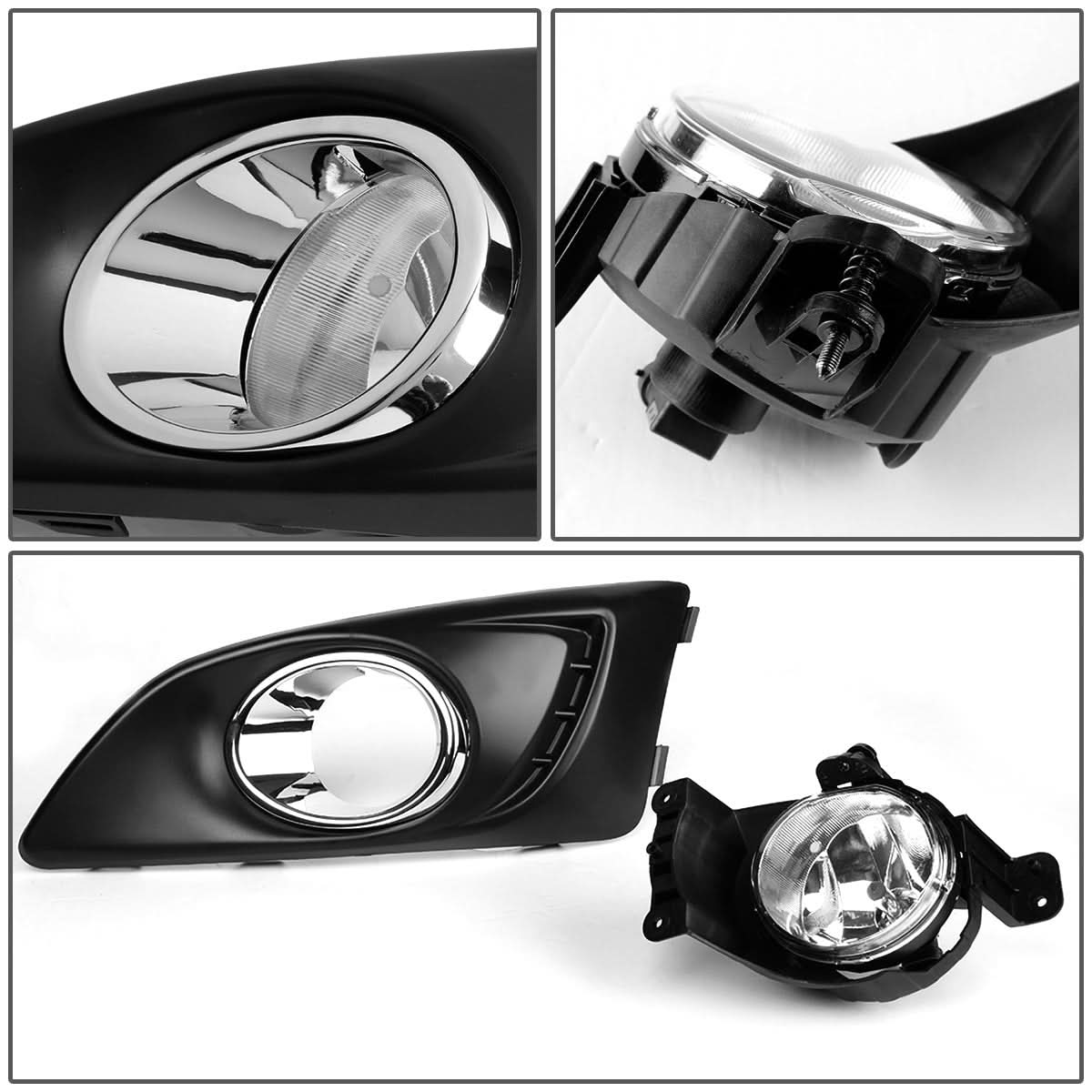 11-15 Chevrolet Sonic / 12-15 Aveo Fog Lights w/ Switch Clear H8