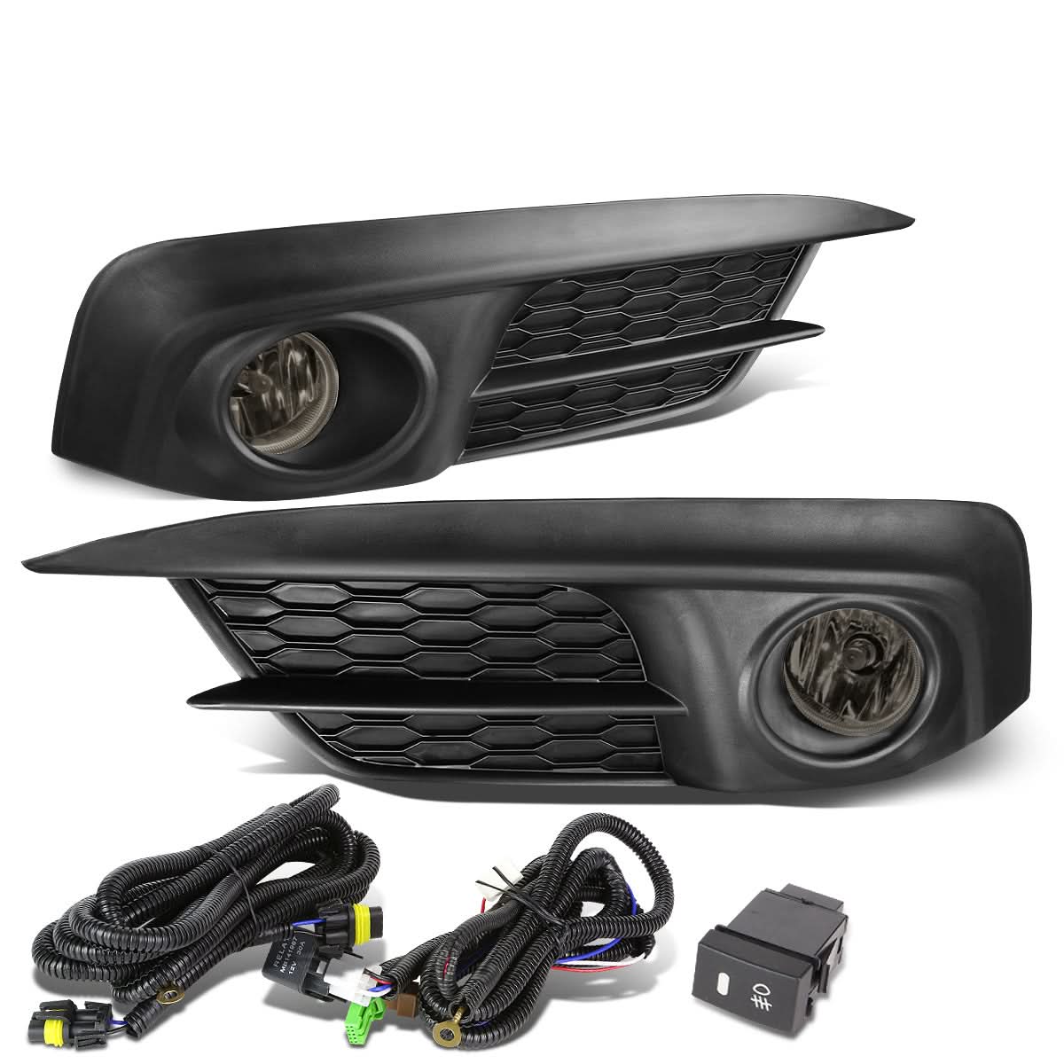 2016+ Honda Civic Fog Lights w/ Switch - Smoke
