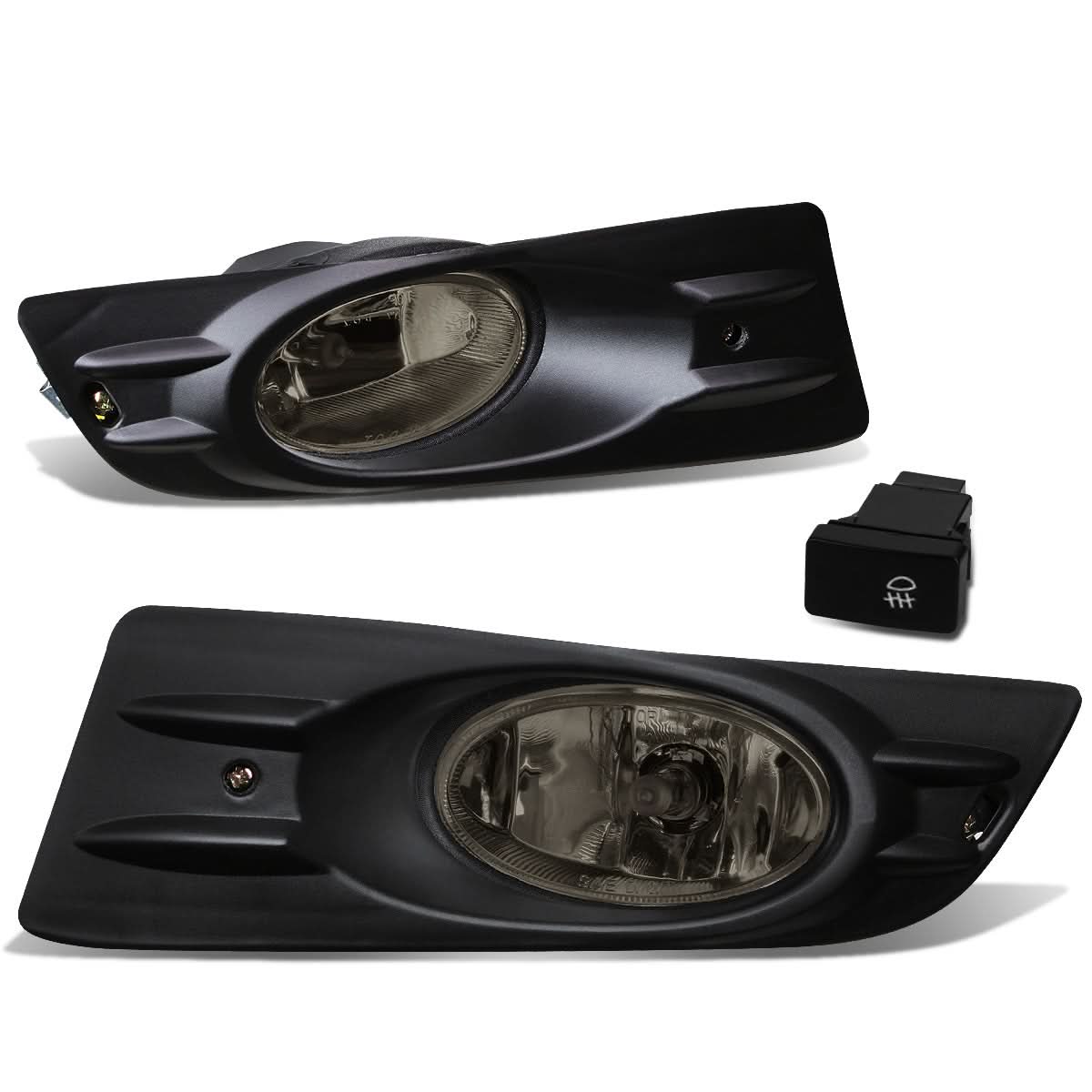 06-07 Honda Accord Coupe Fog Lights with Switch & Bezel - Smoke
