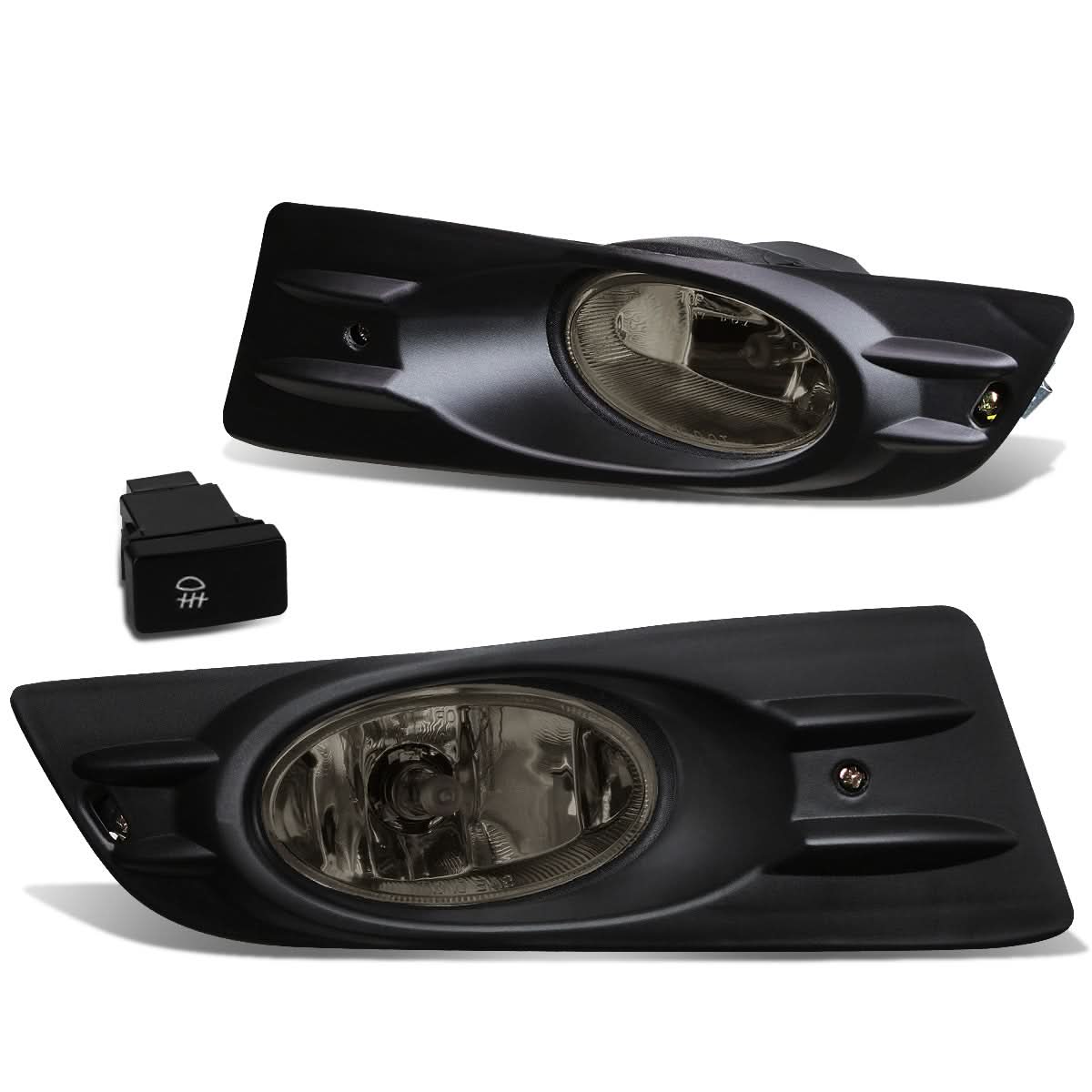 06-07 Honda Accord Coupe Fog Lights with Switch & Bezel - Smoke