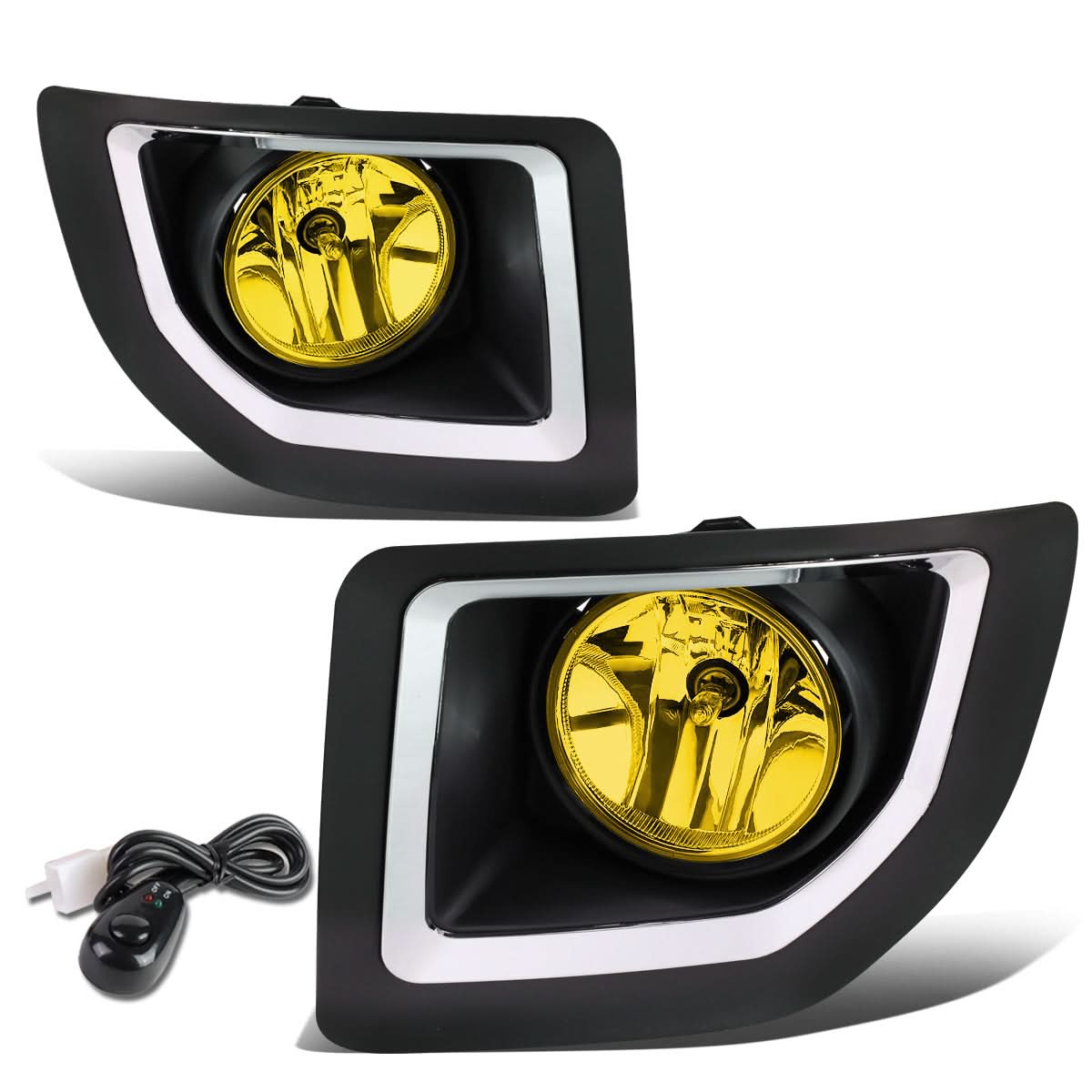 15-16 GMC Sierra 2500HD 3500HD Fog Lights with Switch & Bezel