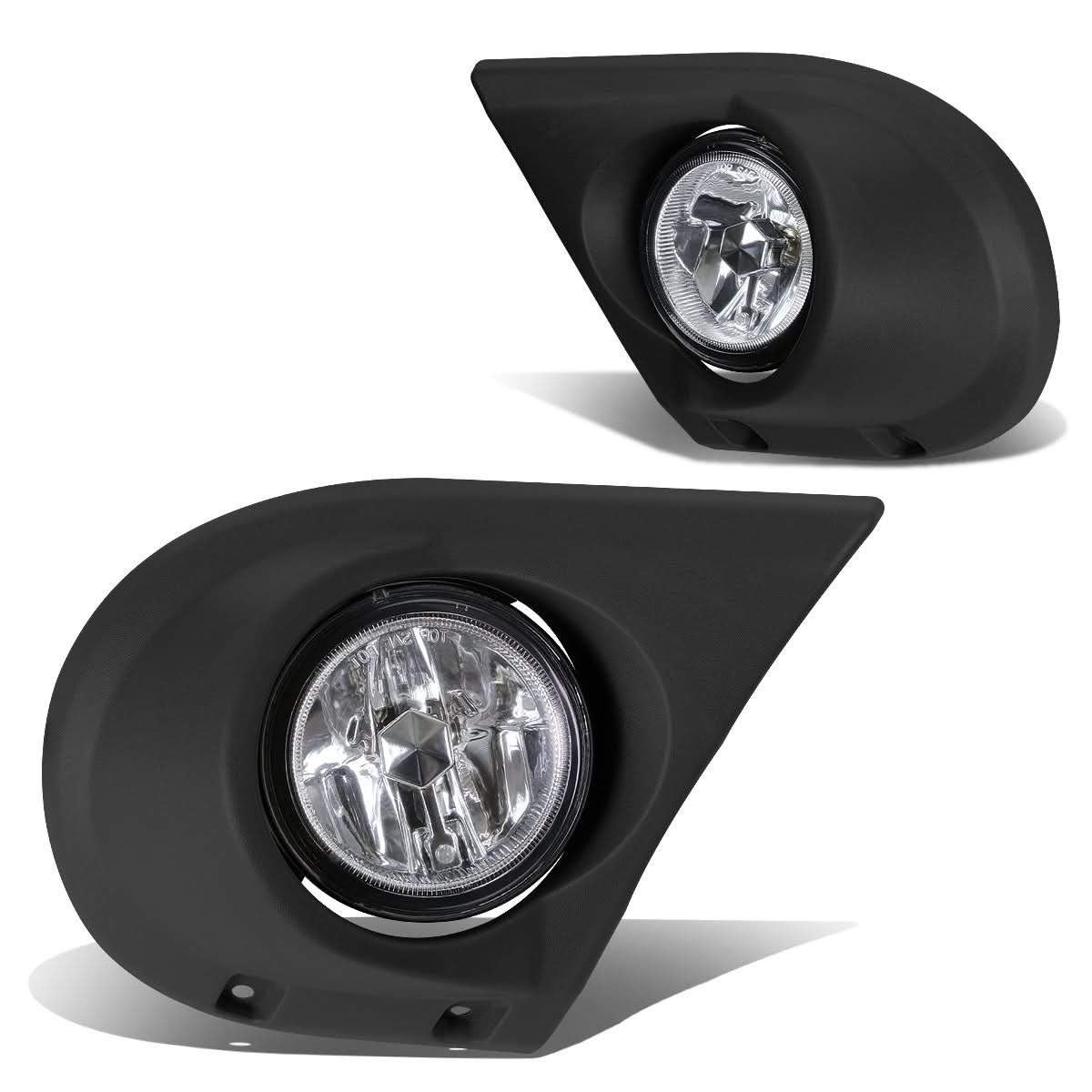 2003-2005 Honda Pilot Chrome Clear Fog Lights with Bezel H11