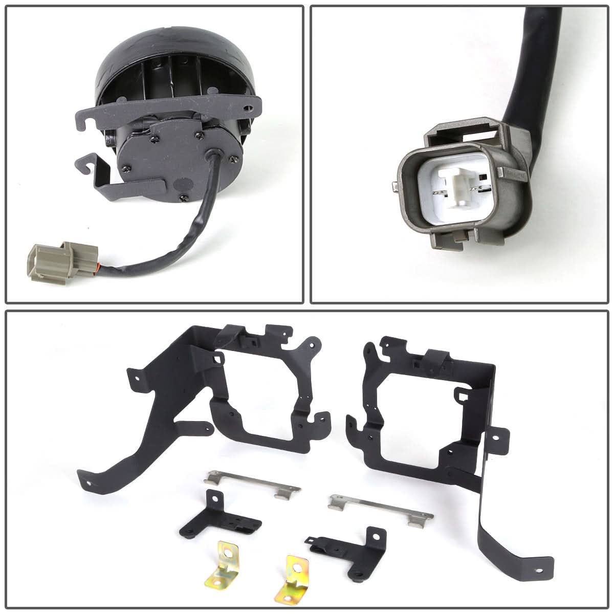 03-05 Honda Pilot Smoke Fog Lights with Bezel H11 Bulb