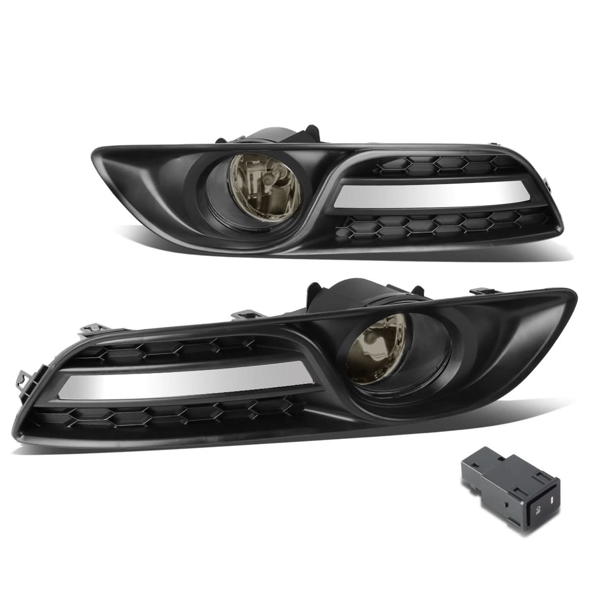 2013-2016 Nissan Sentra 4-Door Fog Lights with Switch & Bezel - Smoke