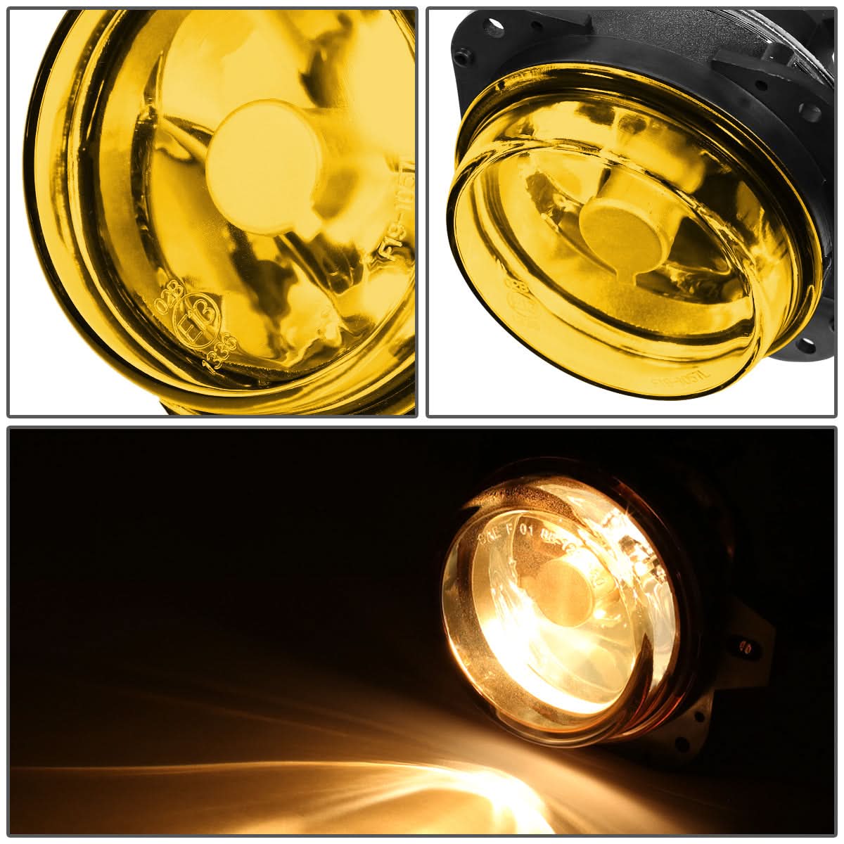 02-05 Mitsubishi Eclipse / 04-08 Galant Amber Fog Lights with Switch