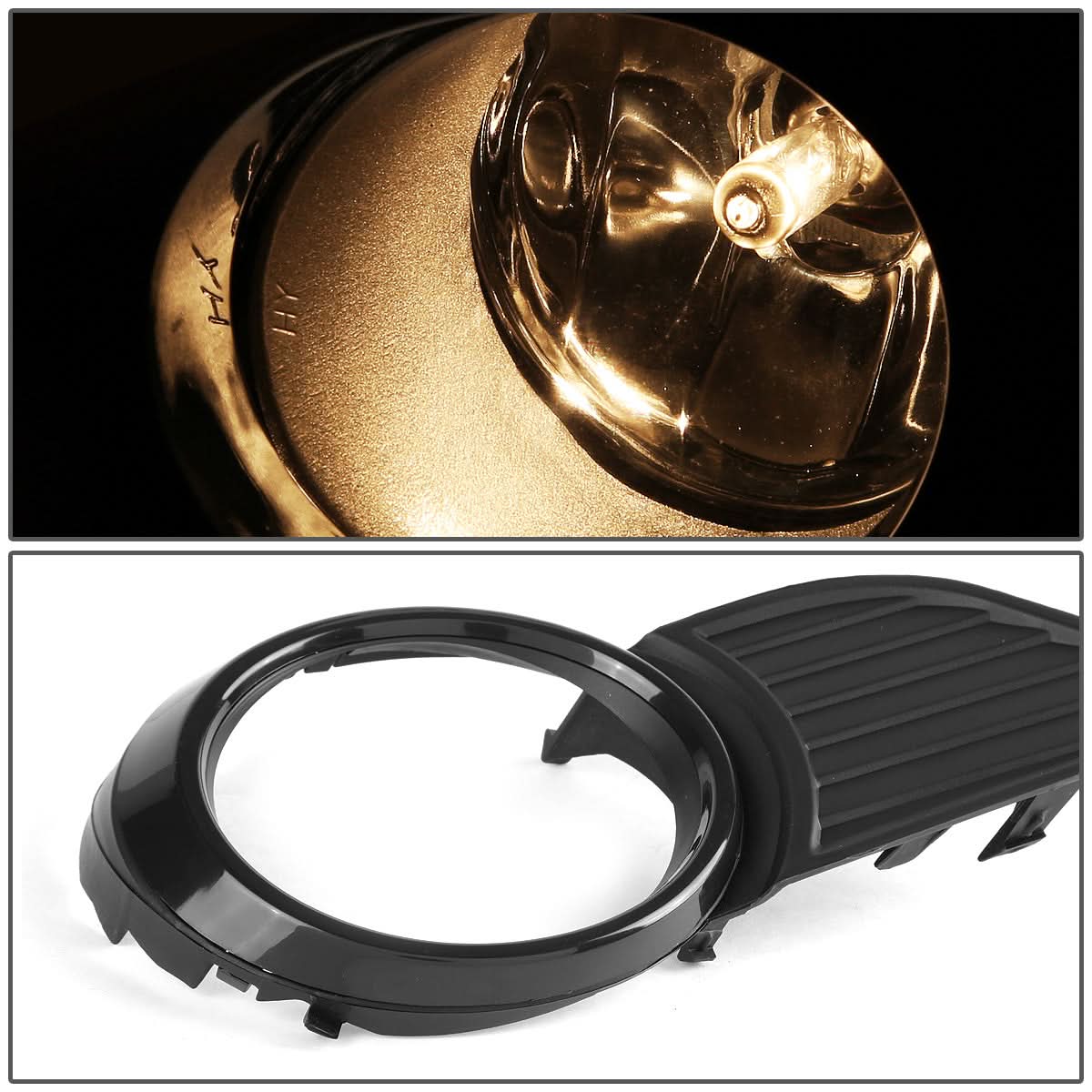 2011-2017 Toyota Sienna Fog Lights with Switch & Bezel H11 Amber