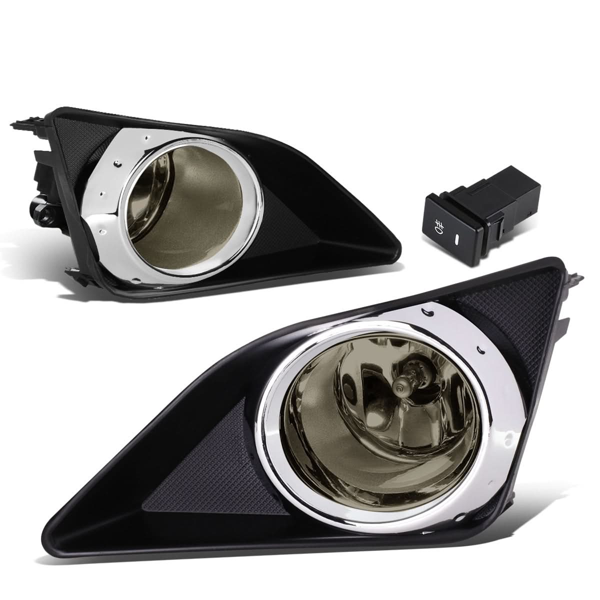 2009-2010 Toyota Corolla Fog Lights with Switch & Bezel - Smoke