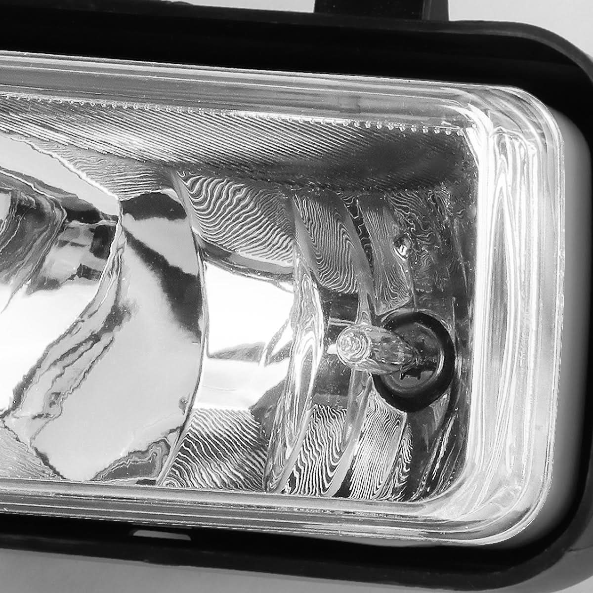 15-18 GMC Yukon Fog Lights w/ Switch & Bezel Chrome Clear