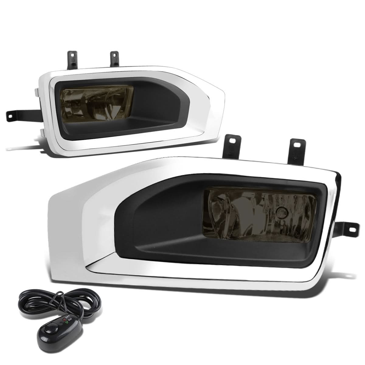 2015-2018 GMC Yukon Smoke Fog Lights with Switch & Bezel