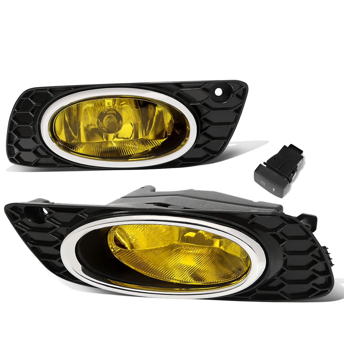 2012 Honda Civic 4-Door Fog Lights with Chrome Bezel & Switch H11