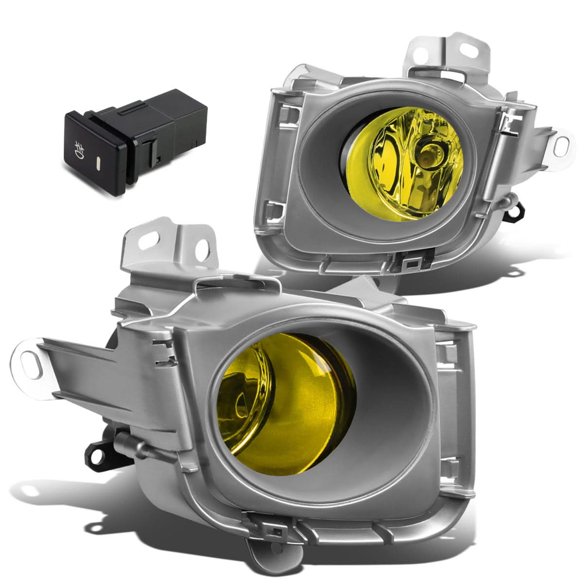 10-12 Toyota Prius Fog Lights with Switch & Bezel - H11 Amber
